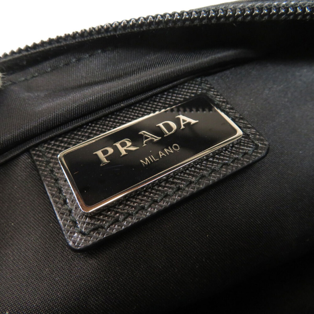 Prada Logo Plate Black Shoulder Crossbody Bag - Picture 6 of 11
